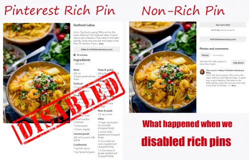 How To Disable Rich Pins and What Happened When We Did!