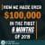 Square Infographic with the words How we made over one hundred thousand dollars in the first month of 2019
